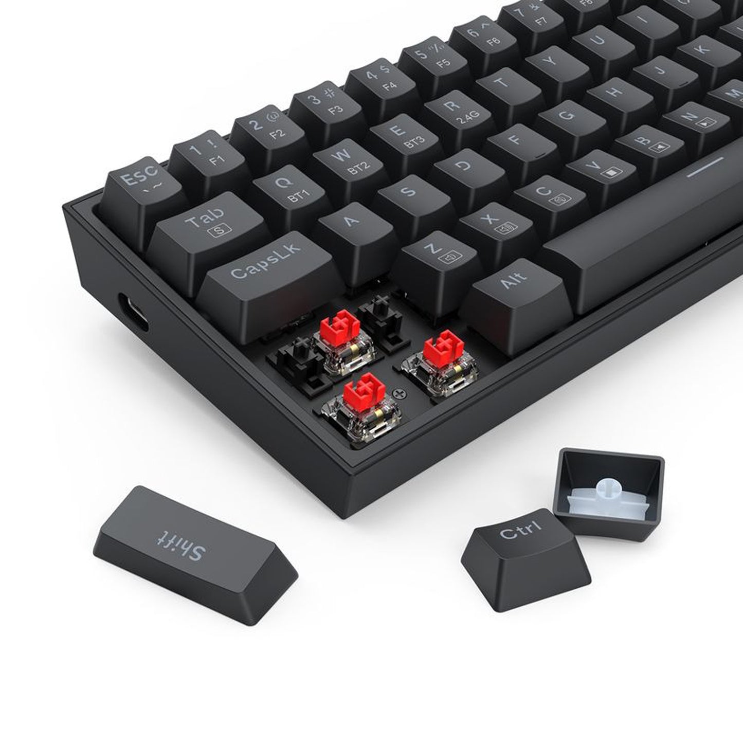 Kit De Mouse Y Teclado Mecanico Inalambricos Redragon S136