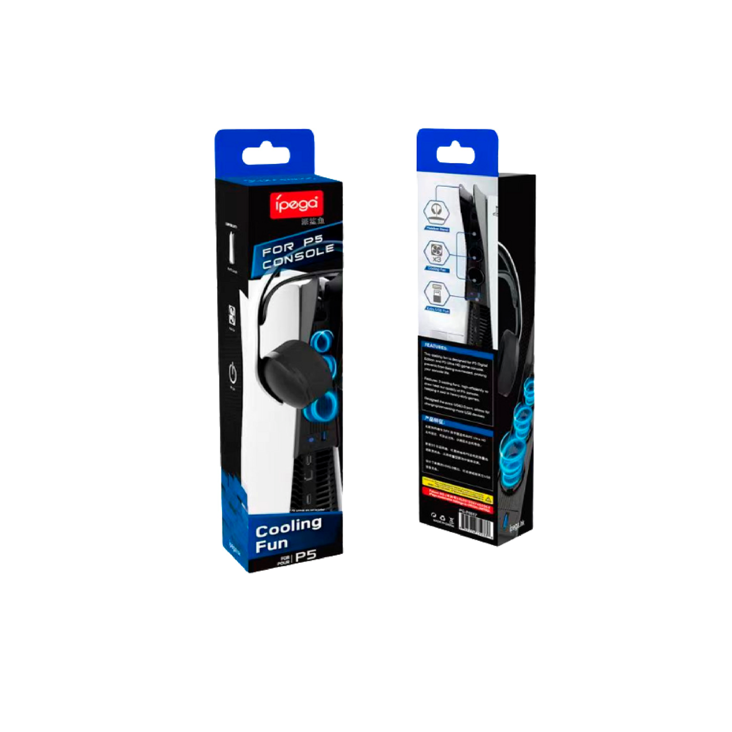 Ventilador Extractor con base de audifonos para Consolas PS5