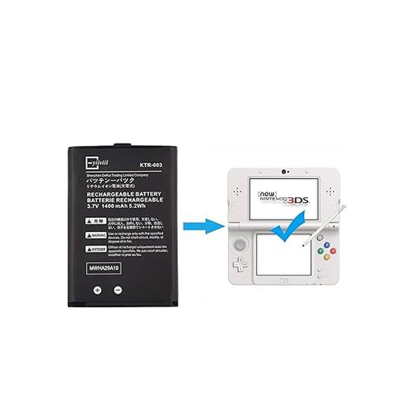 Bateria Alternativa Para Consolas New 3ds