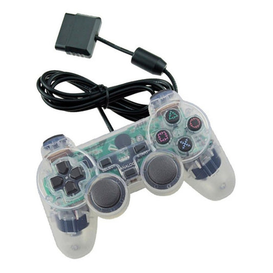 Joystick Compatible Ps2 Doble Shock Transparente