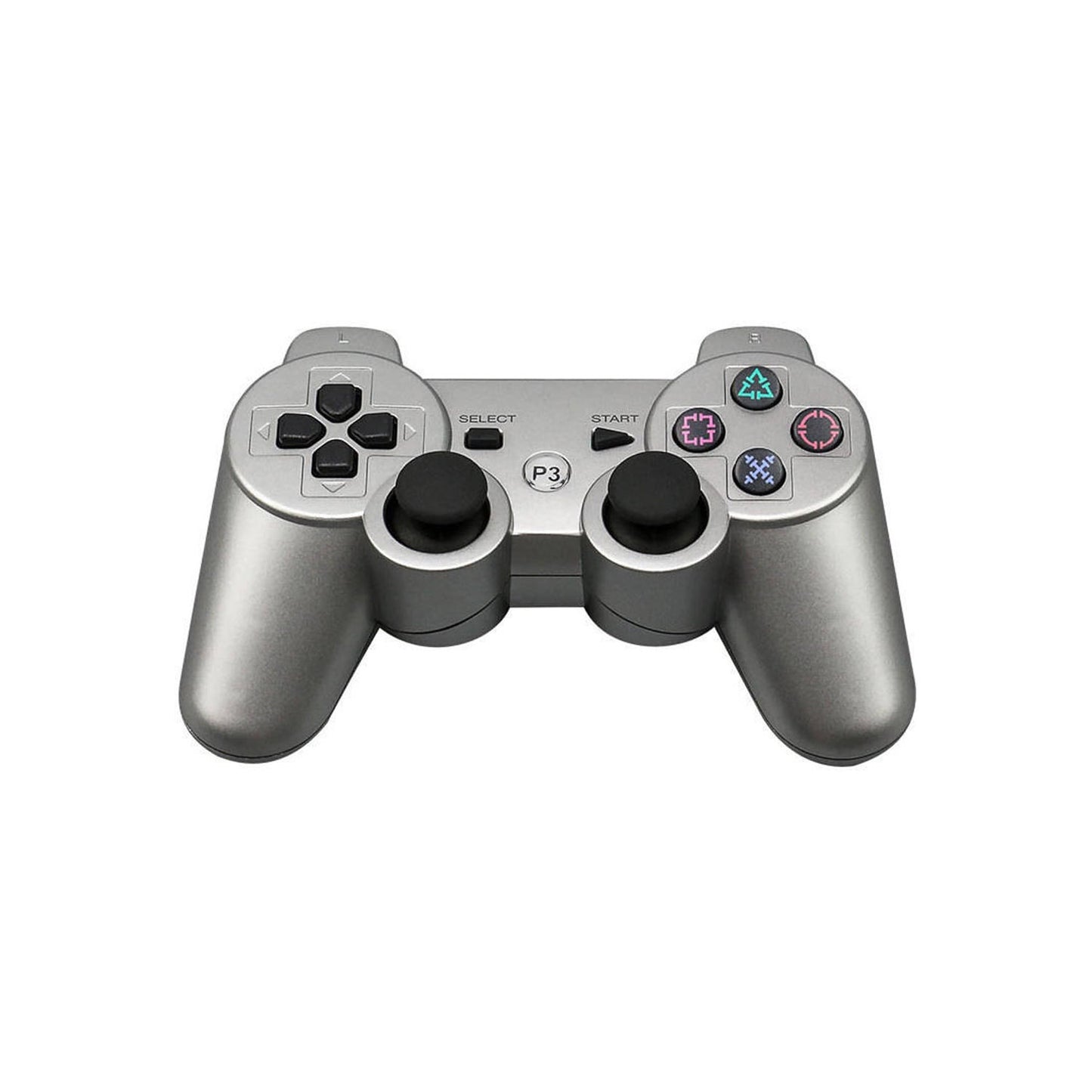 Control Joystick Para Ps3 Panther Plateado + Cable Carga