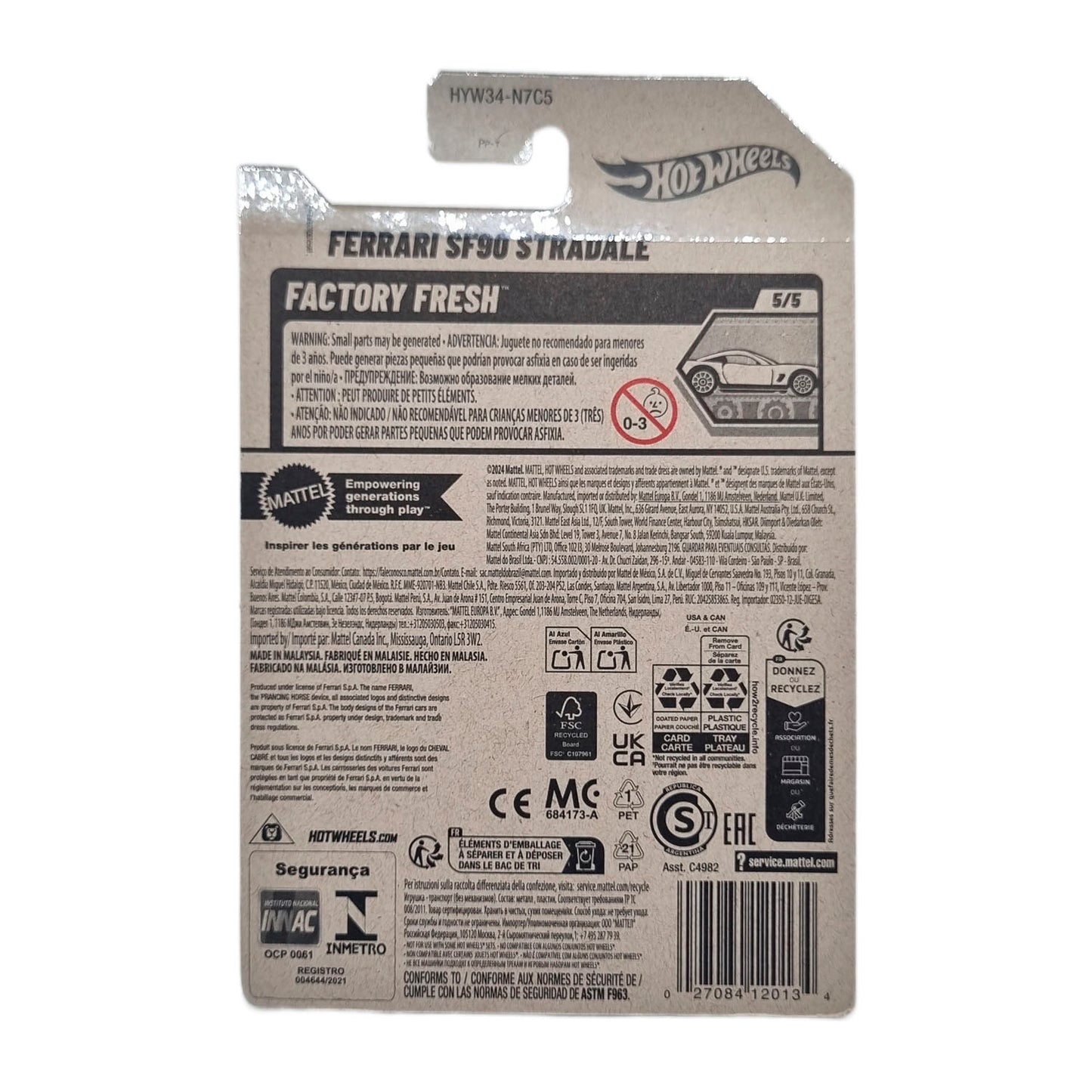 Ferrari SF90 Stradale 191/250 - Rojo