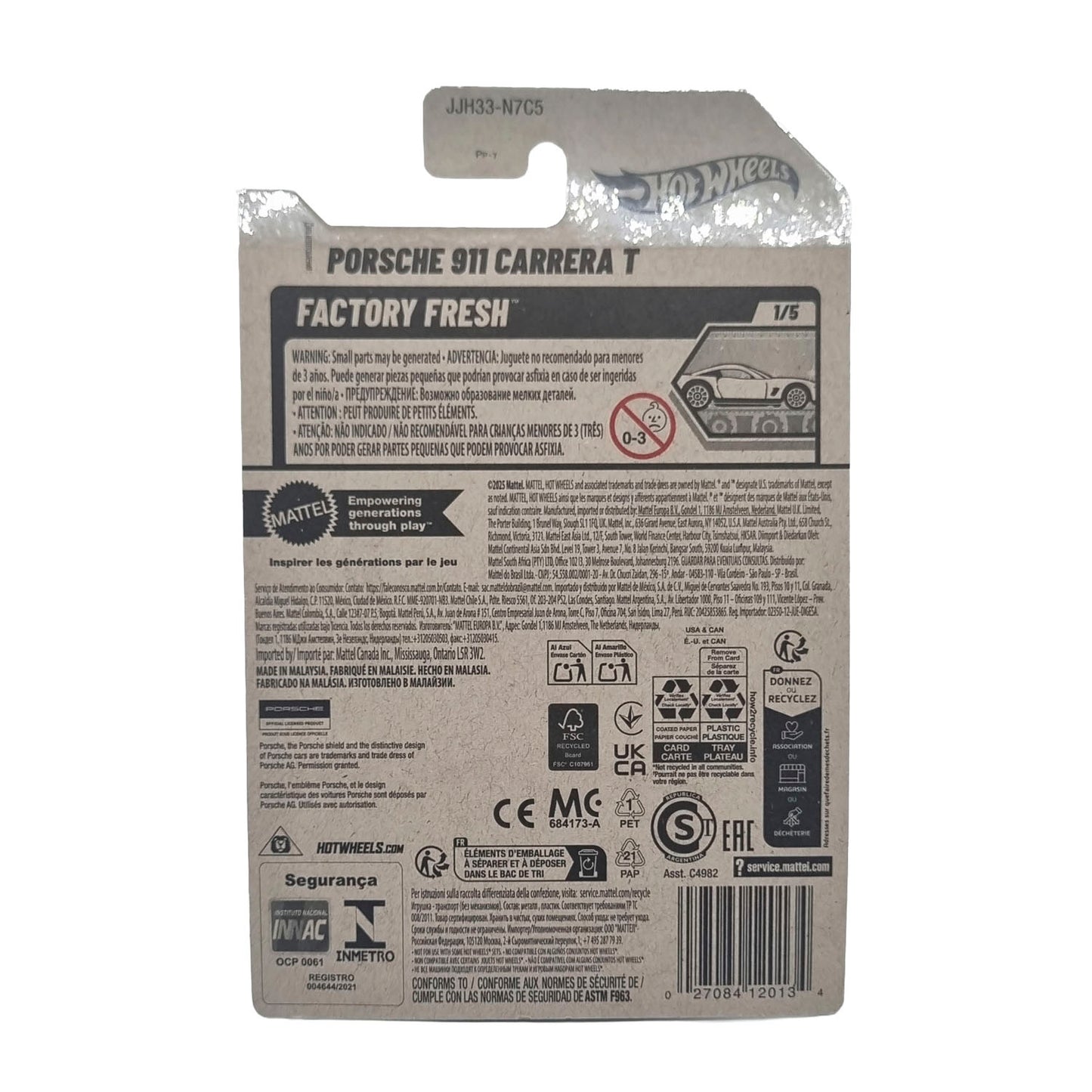 Porsche 911 carrera T 15/250 - Plateado