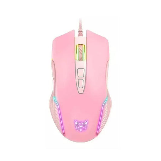 Kit Gamer Rosa Teclado Membrana G25 Y Mouse Cw905 Onikuma