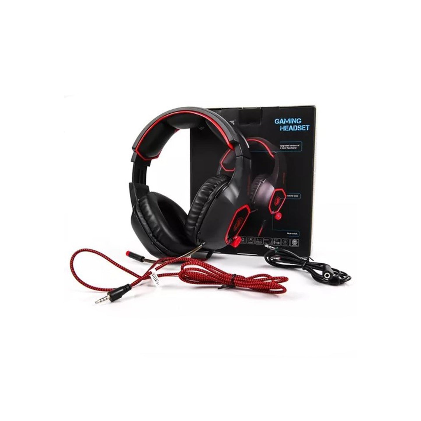 Audifono Gamer Sades SA-818 Multiplataforma Black and Red