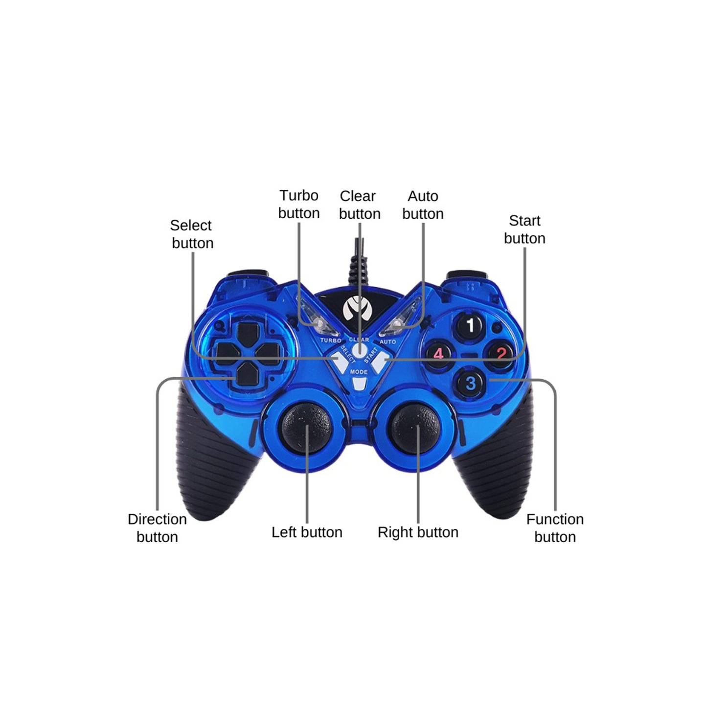 Joystick Gamepad Para Computador Gamer / PC Mikuso Blue
