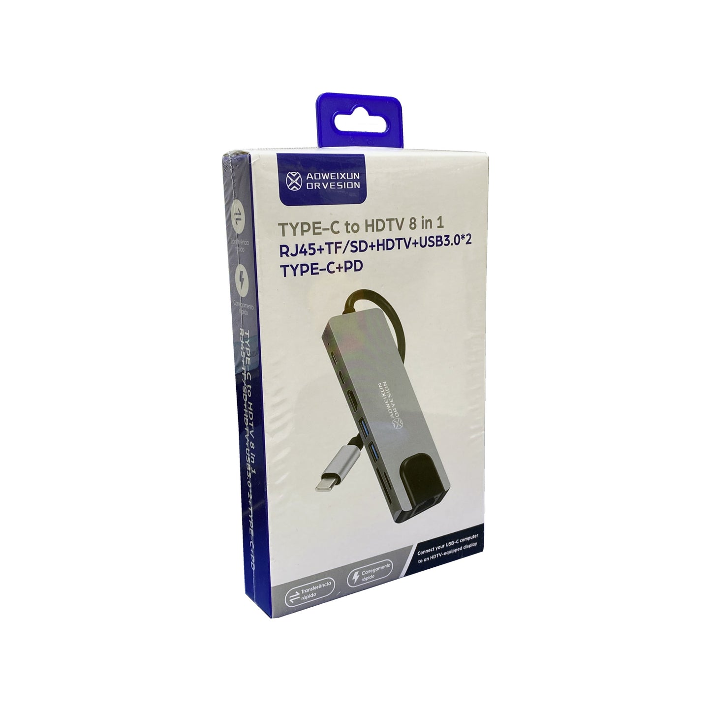 Dock Station Adaptador Usb Tipo C 8 en 1 (SD/Hdmi/Usb/TipoC)