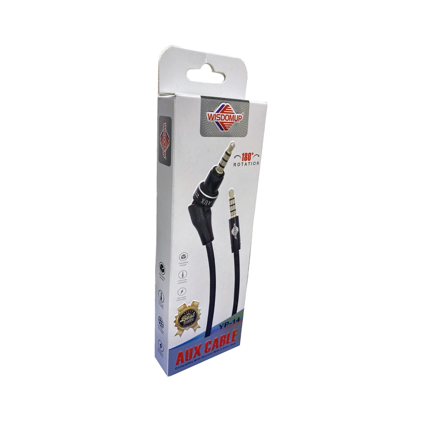 Cable Para Audío y Microfono Jack 3.5 a 3.5 1.2 Mts