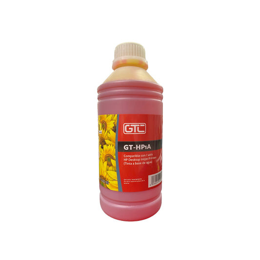 Botella De Tinta Yellow GT-H1C Compatible HP 1LT