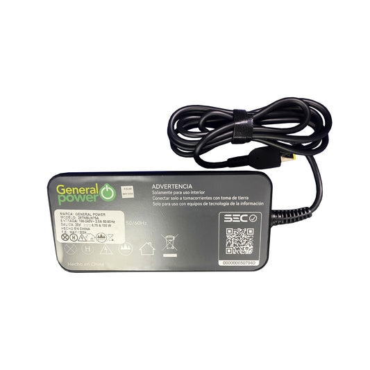 Cargador Universal Para Notebook Gamer Lenovo 135w 20v 6.75a