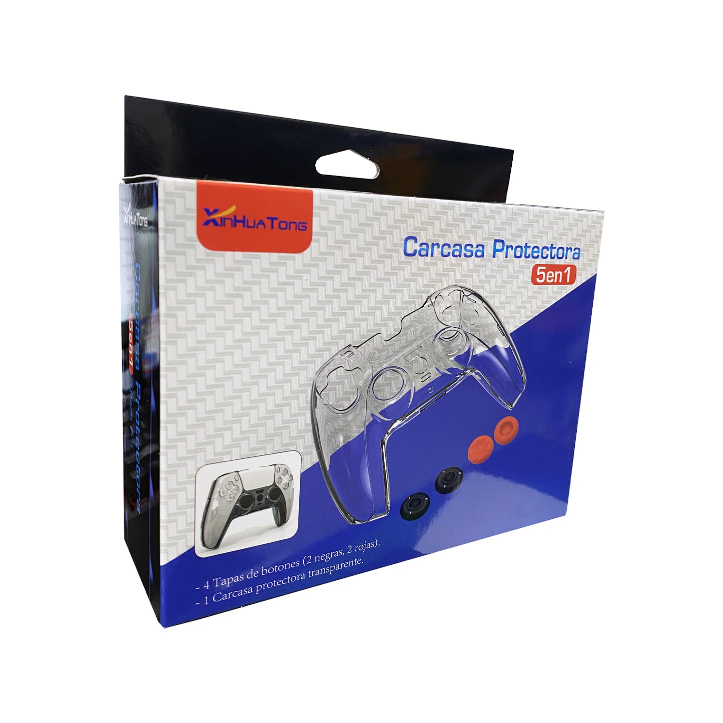 Funda Protectora Para Mando Ps5 Acrilica + Tumbgrip