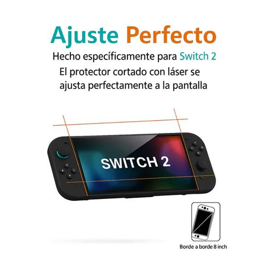 Lamina De Vidrio Templado Para Nintendo Switch 2