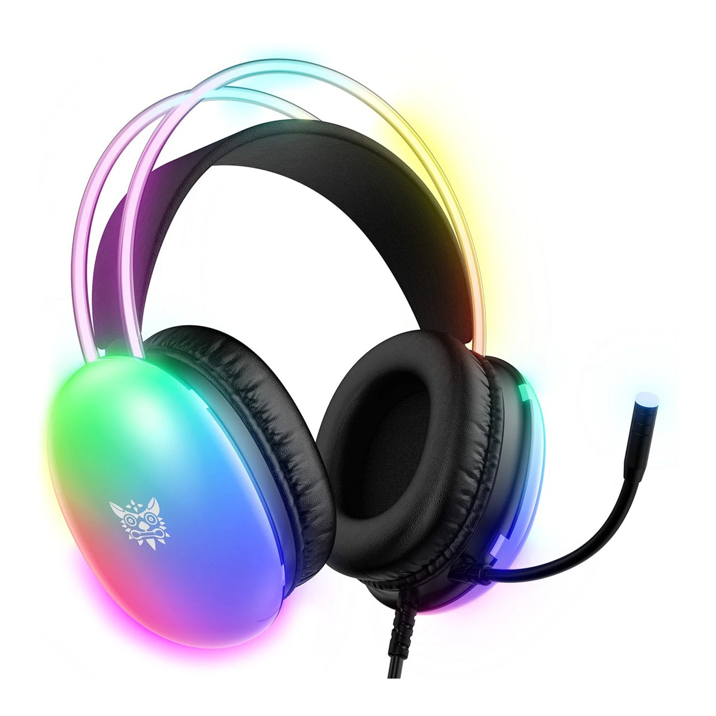 Audifono Gamer Onikuma X25 Rgb Black 3.5 + Usb Para Luces