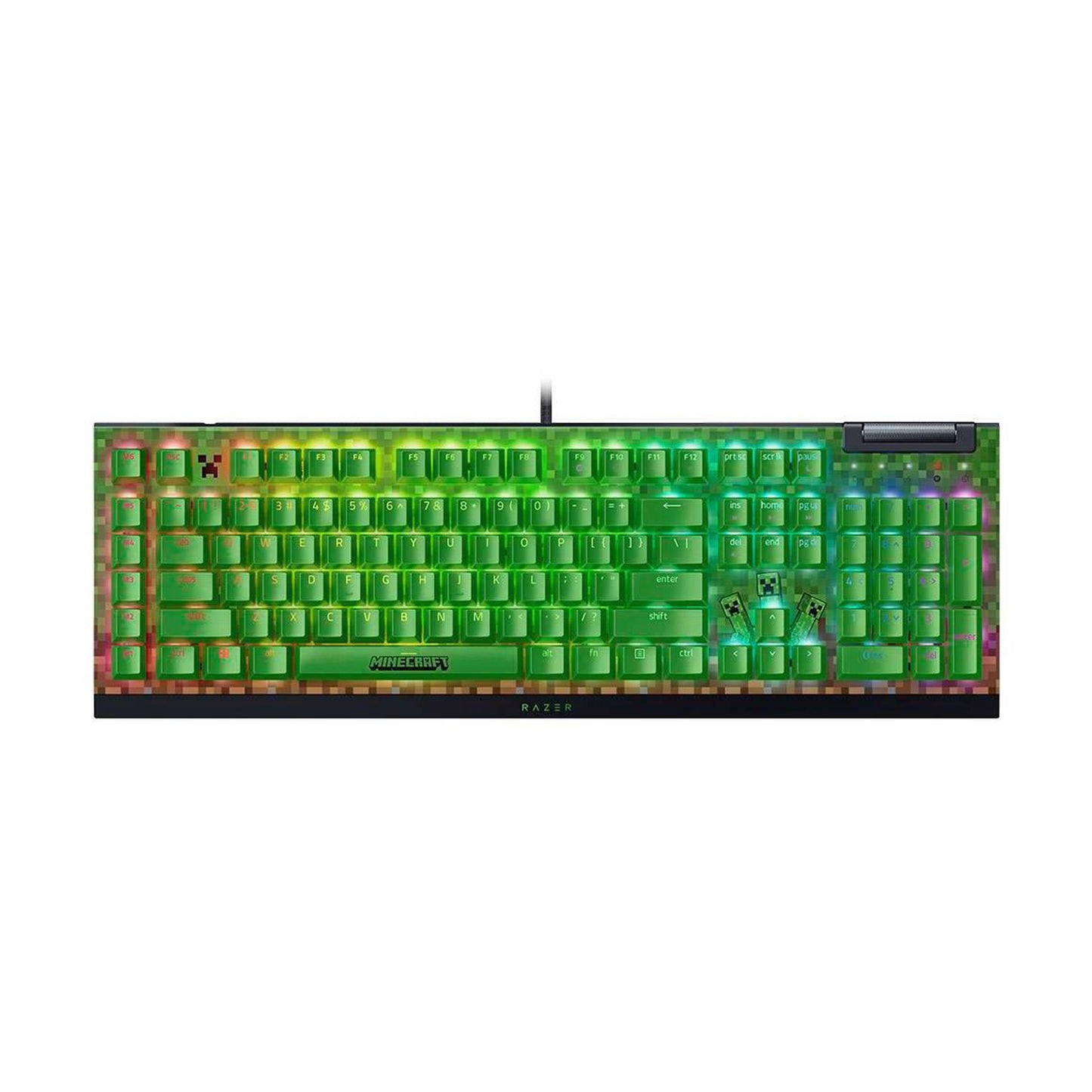 Teclado Mecanico Blackwidow V4 X Edicion Minecraft Green Switch*