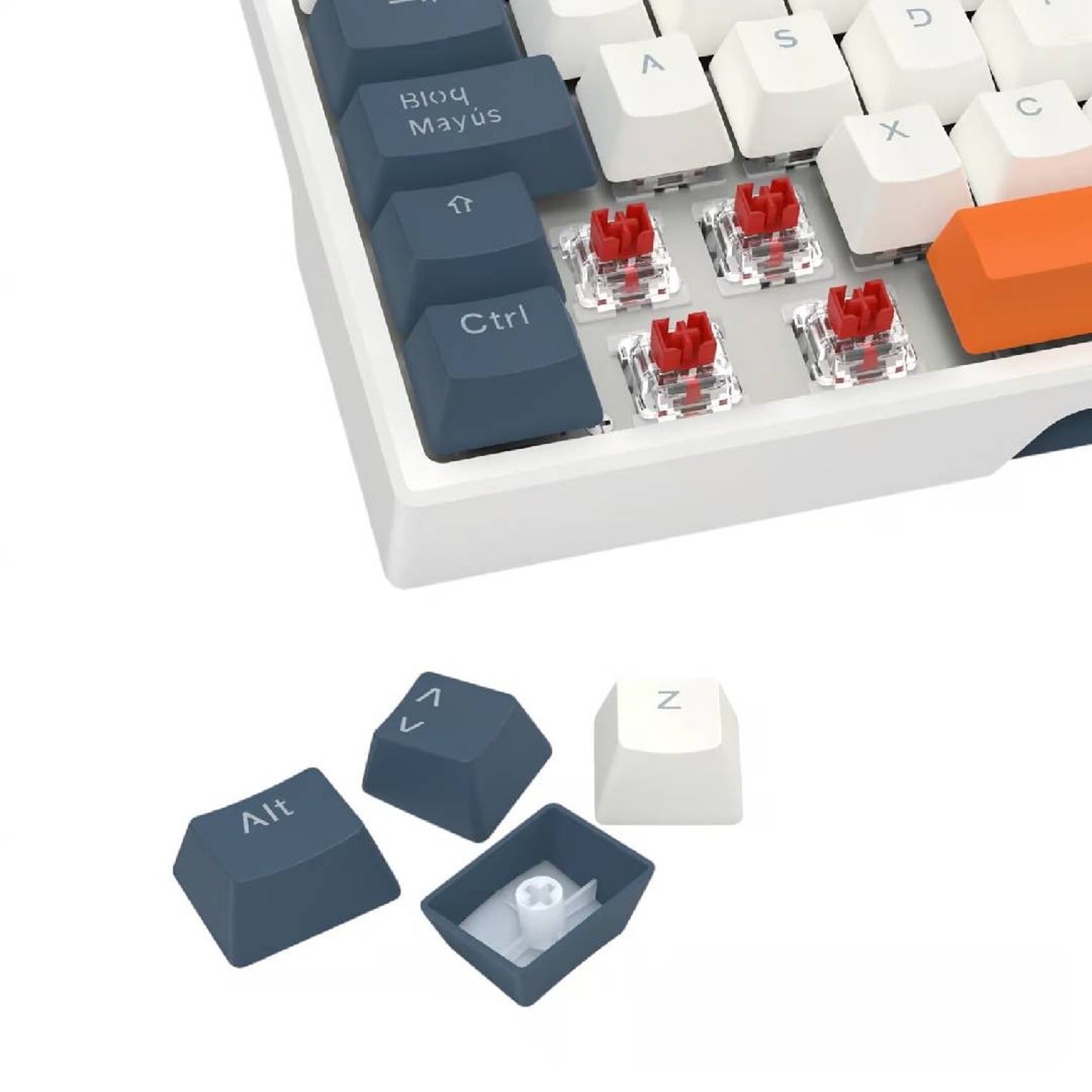 Teclado Mecanico Redragon Trundle K668WBO-RGB Sw Red Españ