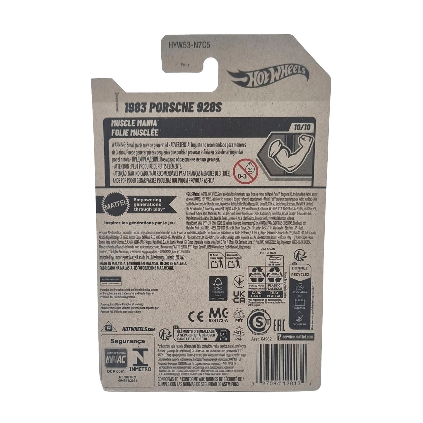 1983 Porsche 928S 250/250 - Rojo