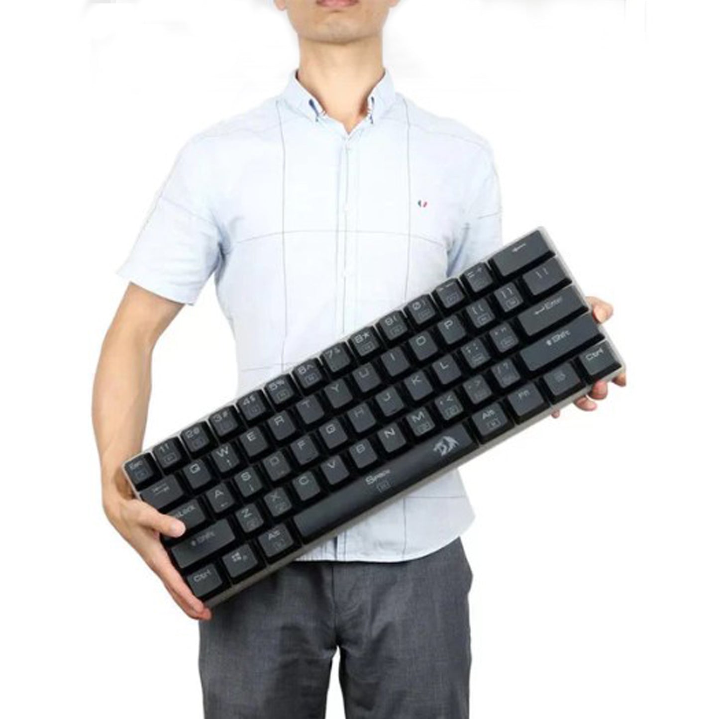 Teclado Gamer Gigante 60% Redragon Alien K605 59cm/20cm/6cm