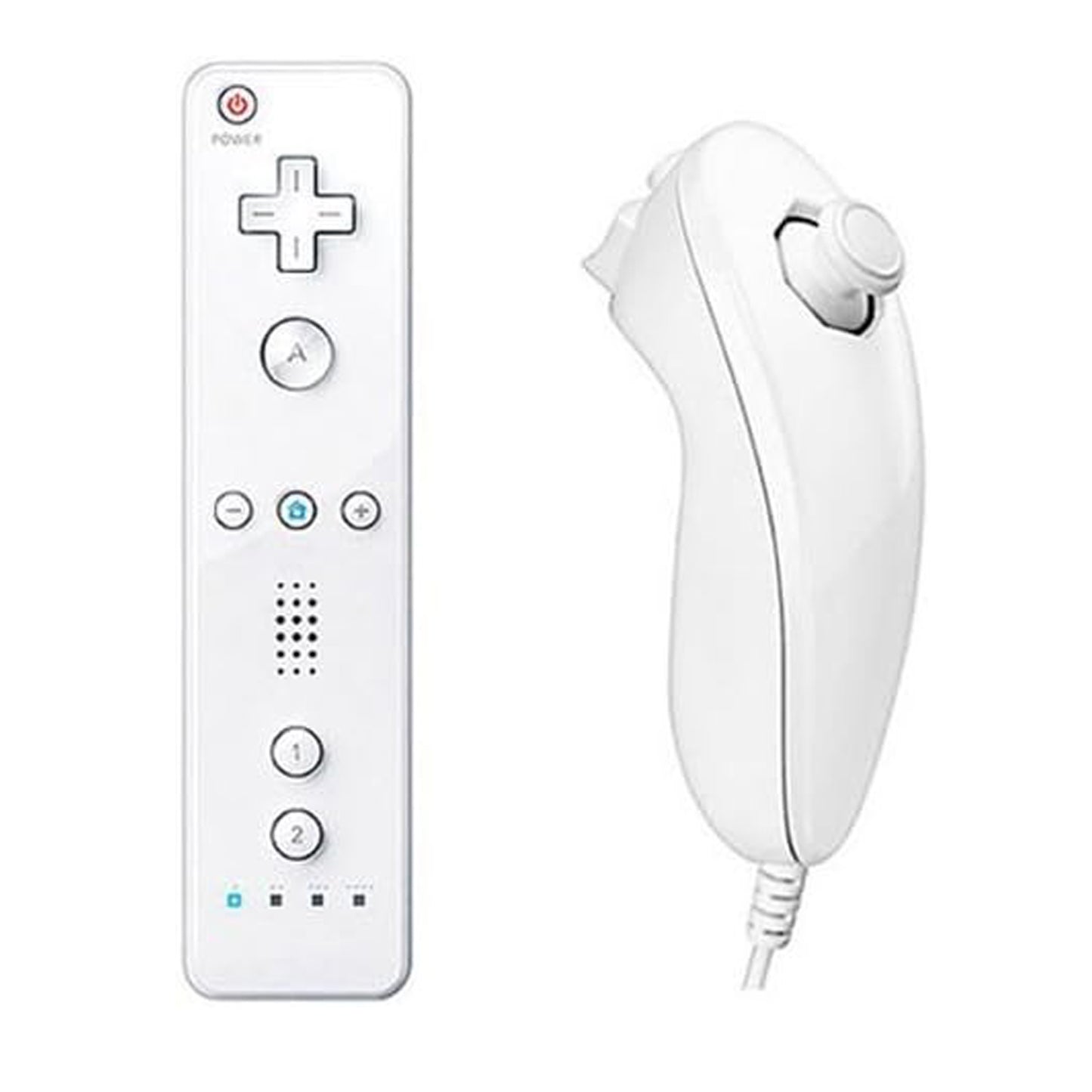 Control Remoto Y Nunchuck Para WII / Wiiu - Blanco