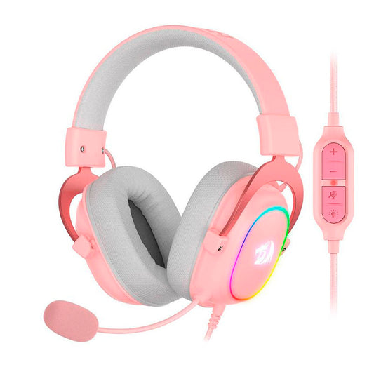 Audífonos Redragon Zeus H510-X Rgb Rosado - Crazygames