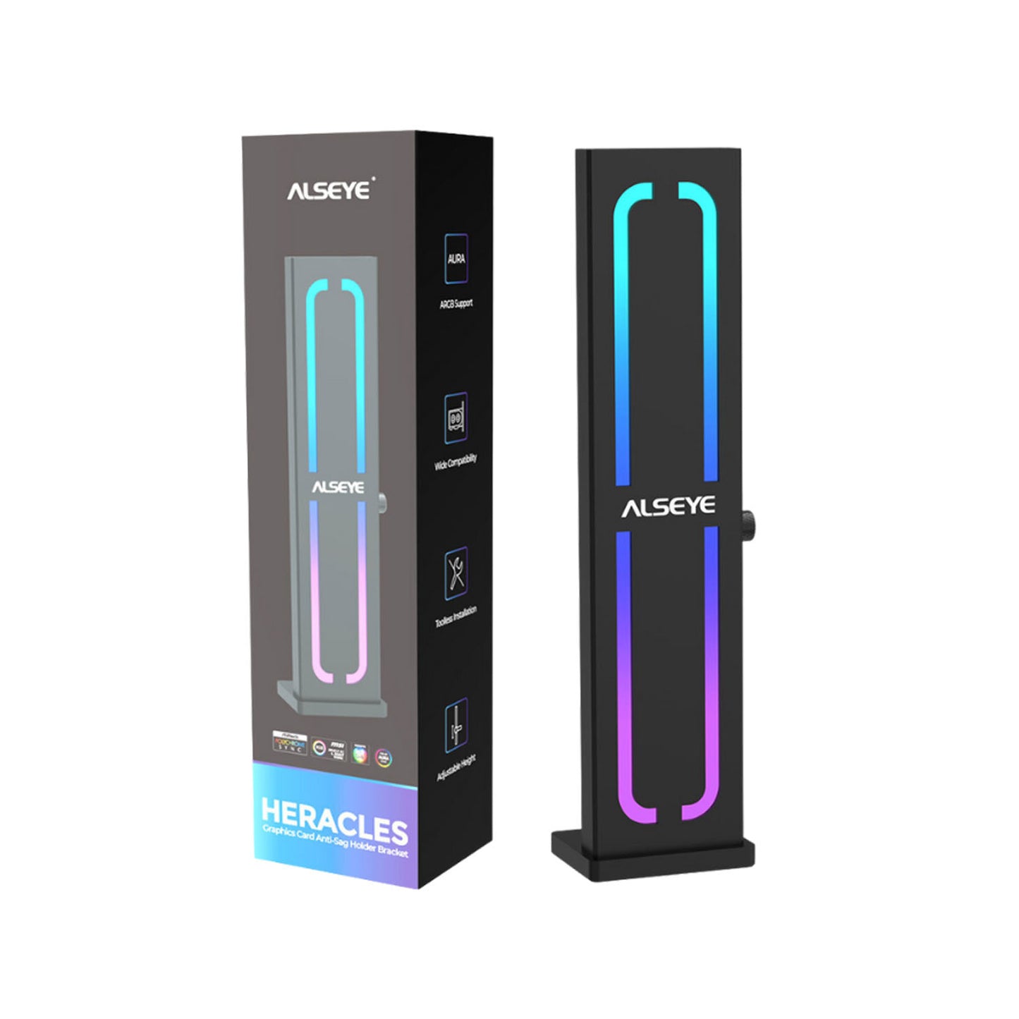 Soporte Para Tarjetas de Video Alseye Heracles Argb Black