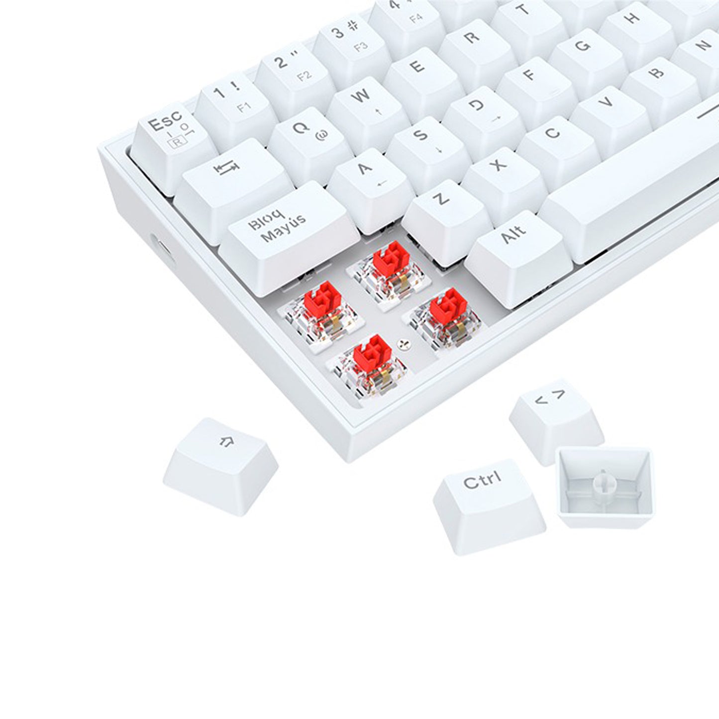 Kit De Teclado Y Mouse Redragon S143 Alámbrico White Español
