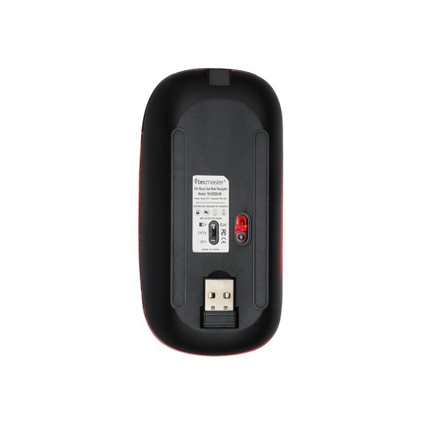 Mouse Inalambrico 2.4 Y Bluetooth Recargable Negro