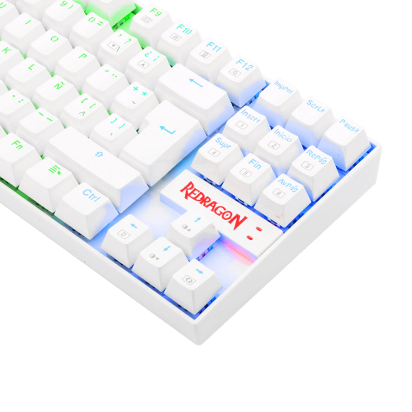 Teclado Mecanico Kumara White K552W-RGB Español Switch Blue