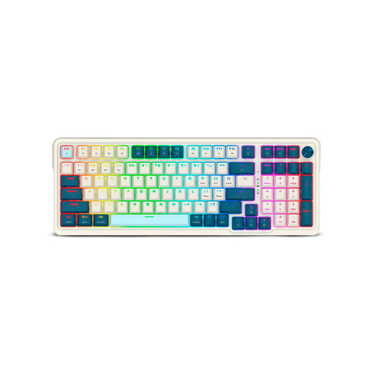 Teclado Mecanico Redragon Eisa Pro K686WB-RGB-PRO White/Black SW Red Ingles