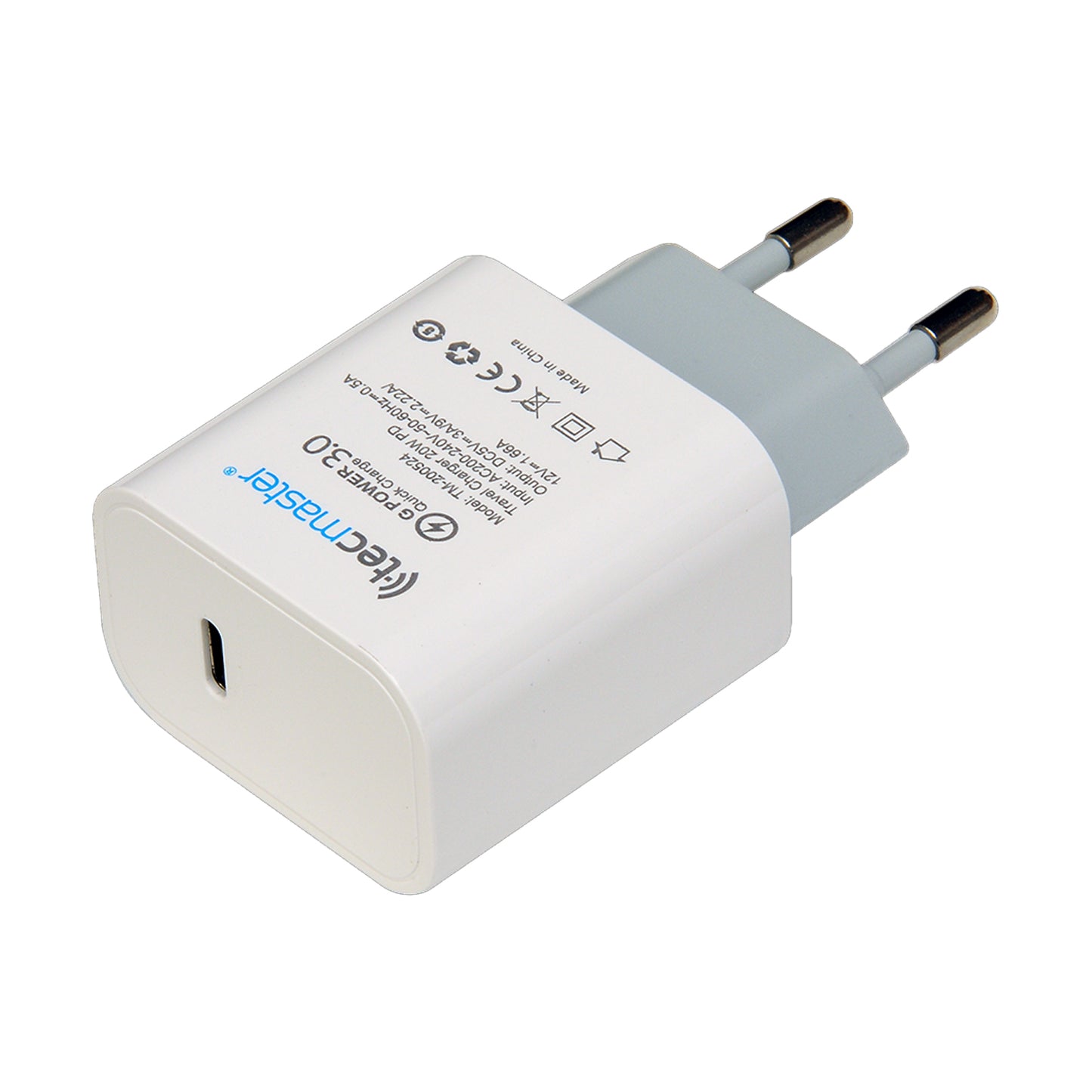 Cargador super rapido 20W + Cable Tipo-C a Tipo-C TM-200524