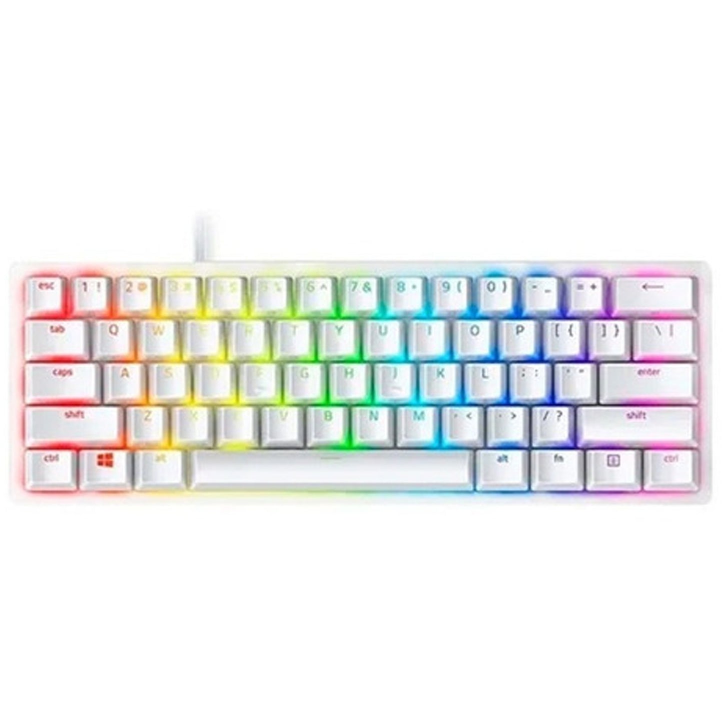 Teclado Mecanico Razer Huntsman Mini White Ingles Sw Purple*