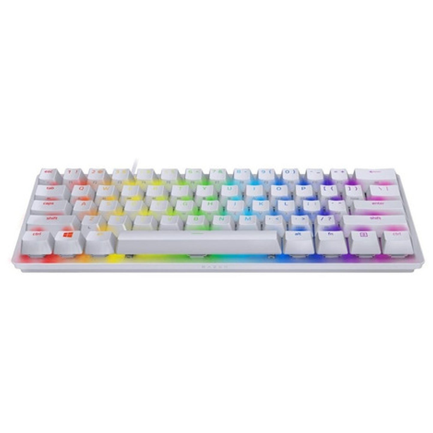 Teclado Mecanico Razer Huntsman Mini White Ingles Sw Purple*