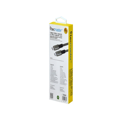 Cable Tipo-C V4.0 Tunderbolt 3-4  Carga Super Rapida 240w 8k