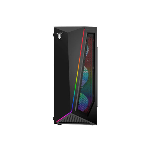 Gabinete Gamer Morpheus T38-B Black Incluye 3 Fan RGB