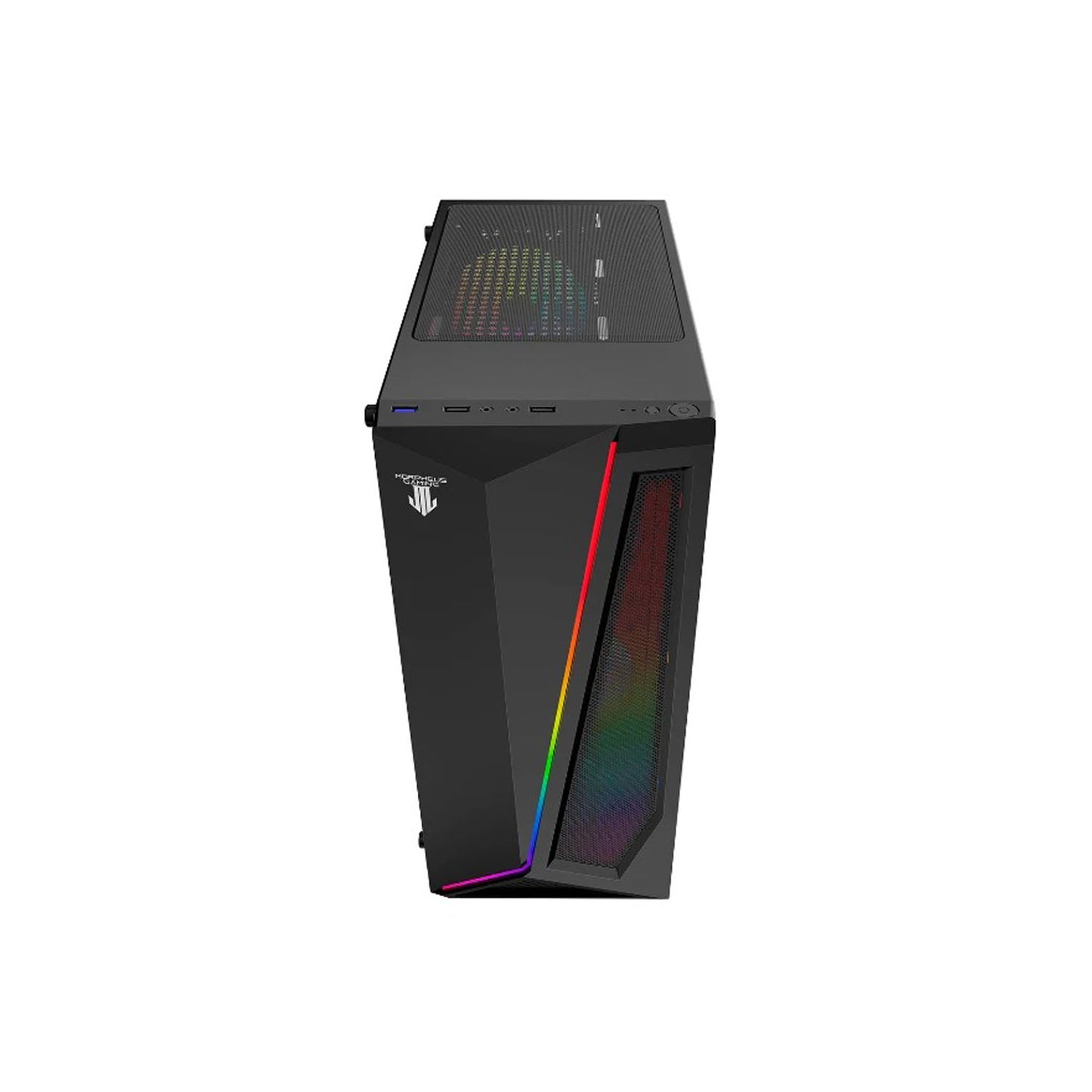 Gabinete Gamer Morpheus T38-B Black Incluye 3 Fan RGB