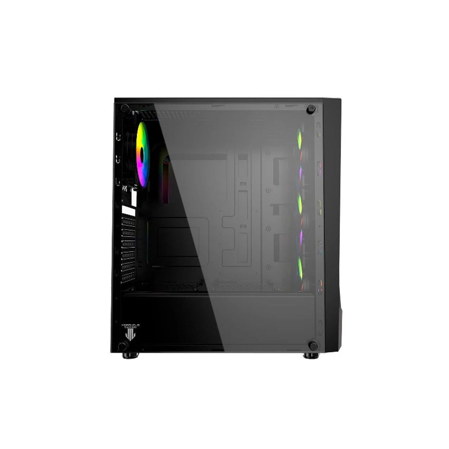 Gabinete Gamer Morpheus T38-B Black Incluye 3 Fan RGB