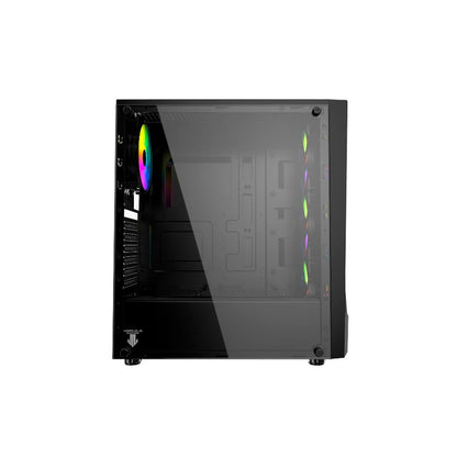 Gabinete Gamer Morpheus T38-B Black Incluye 3 Fan RGB