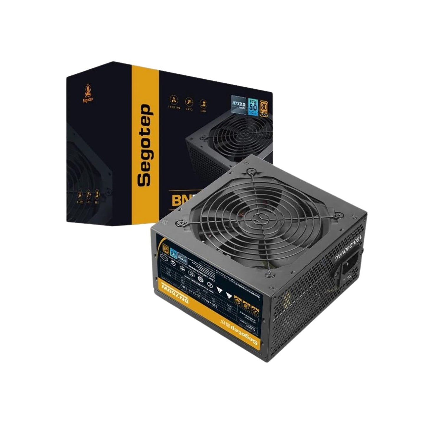 Fuente De Poder Certificada Segotep 750W 80 Plus Pci 5.0