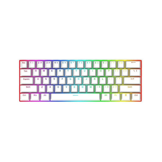 Teclado Mecanico 60% Redragon Dragonborn White Sw Brown