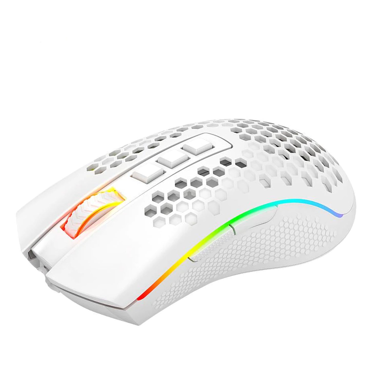 Mouse Gamer Redragon Storm Pro M808W-KS Blanco Inalambrico