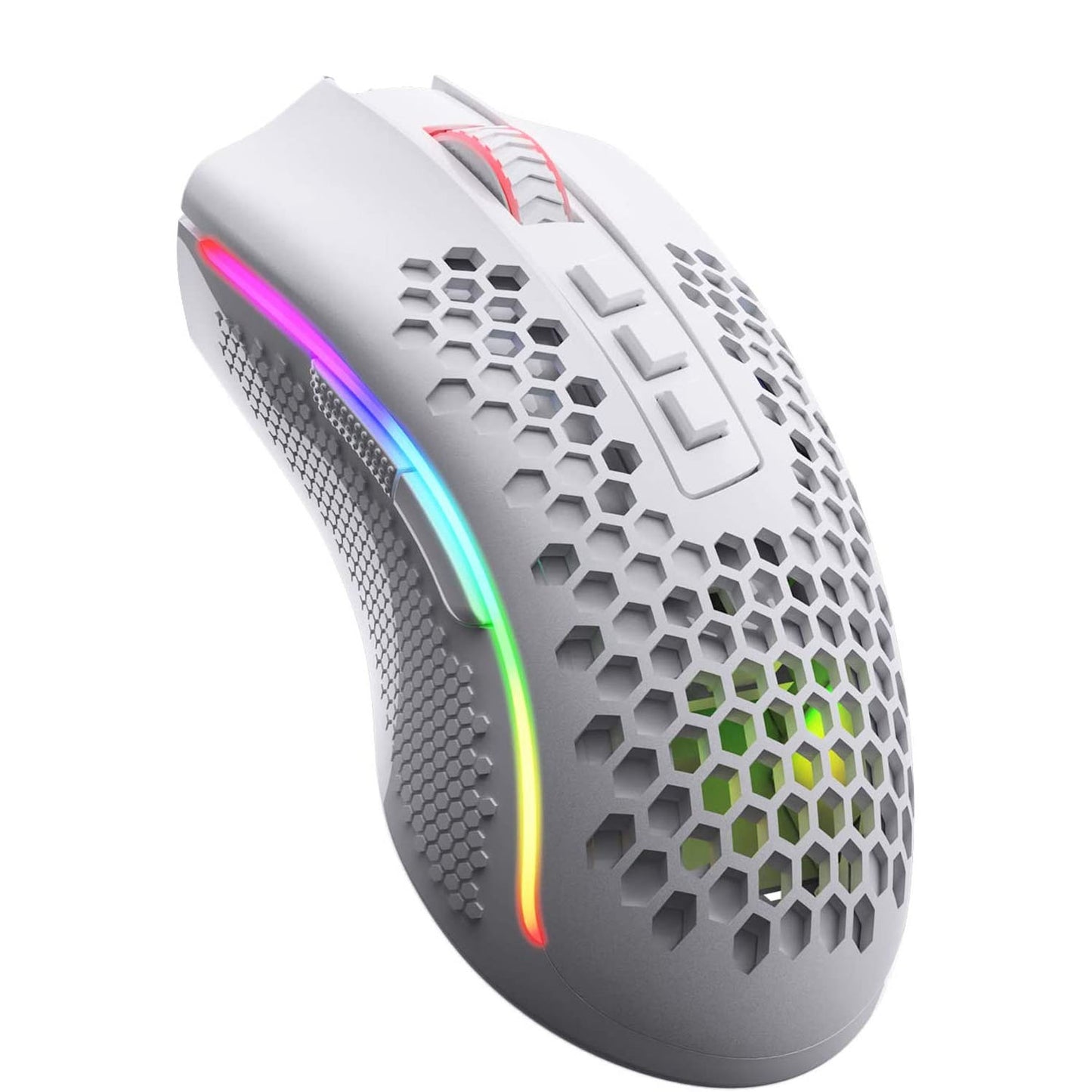 Mouse Gamer Redragon Storm Pro M808W-KS Blanco Inalambrico