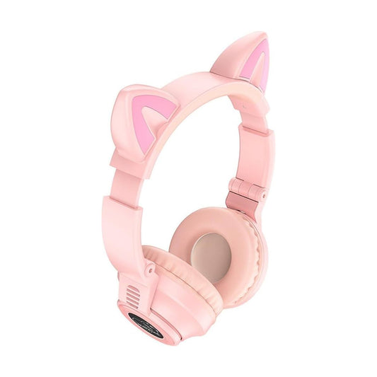 Audífono Kitty Bluettoth Borofone Bo18 Pink