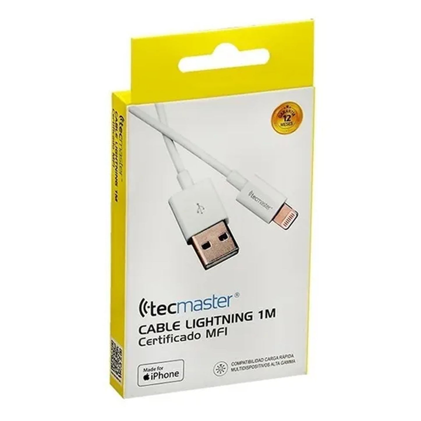 Cable Usb Lightning 1mt Certificacion MFI TM-200529