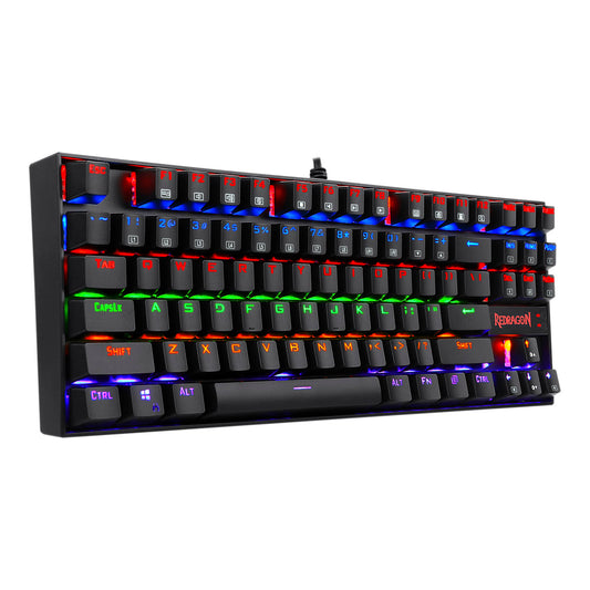 Teclado Mecanico Kumara Black Rainbow Redragon Switch Red