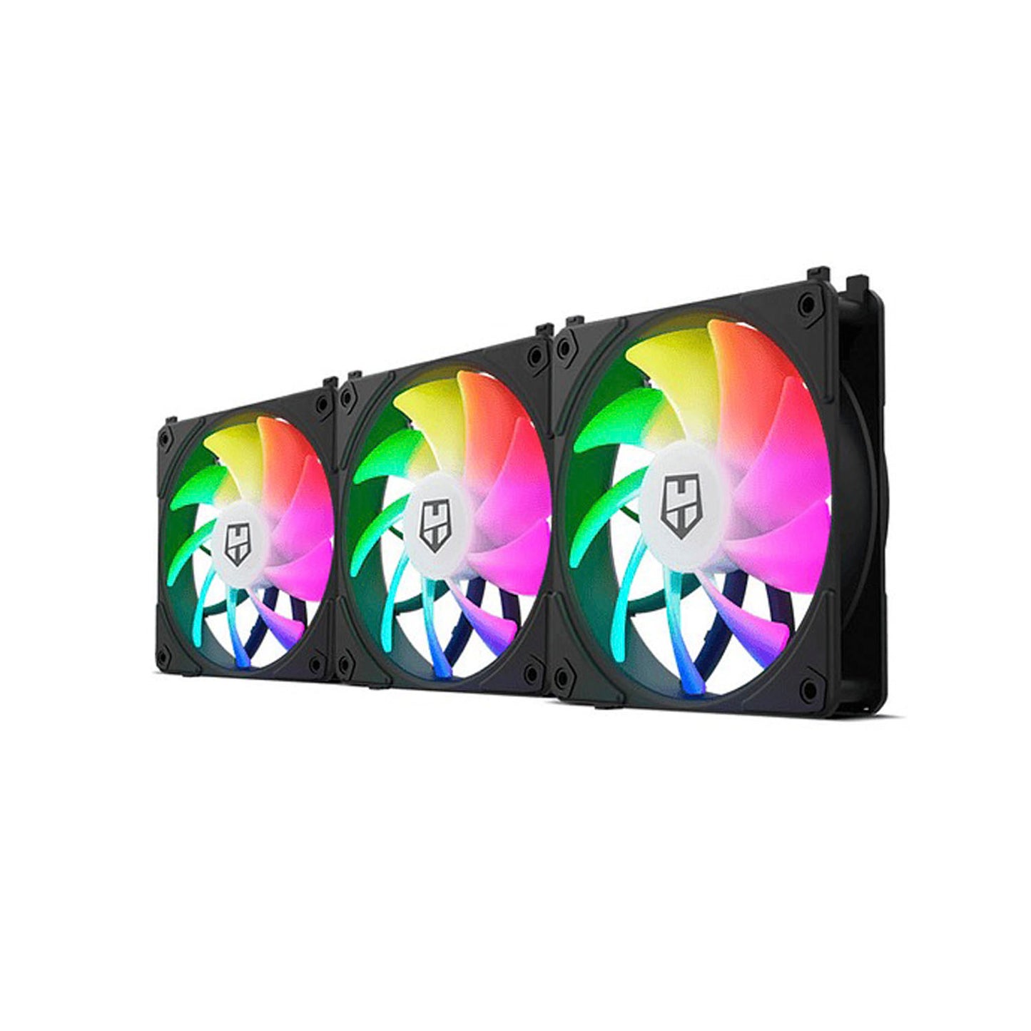 Pack 3 ventiladores Easy Link Argb Black Nox Hummer*