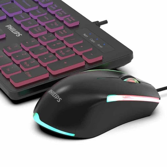 Kit Teclado Y Mouse Gamer Iluminado Philips G264 -crazygames