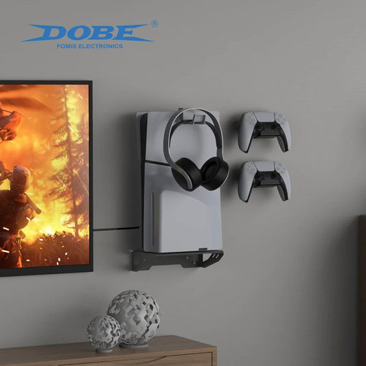 Base Soporte Metalico Para Pared Para Consola Ps5 Fat/Slim