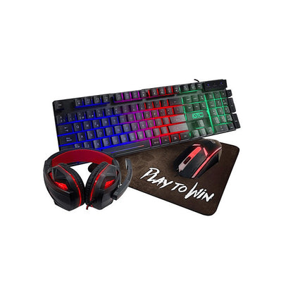Kit Gamer GTC Teclado + Mouse + Audifono + Padmouse CBG-021*
