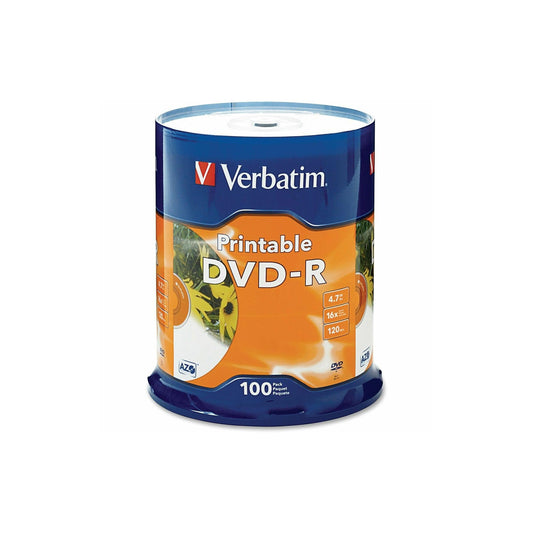 DVD Virgen Torre 100 und. DVD-R 4.7gb Imprimible VERBATIM