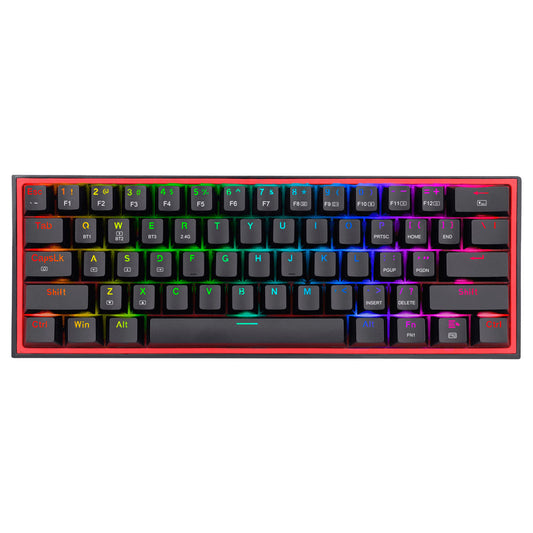 Teclado Redragon Fizz Pro 60% BLACK Switch Red - Crazygames