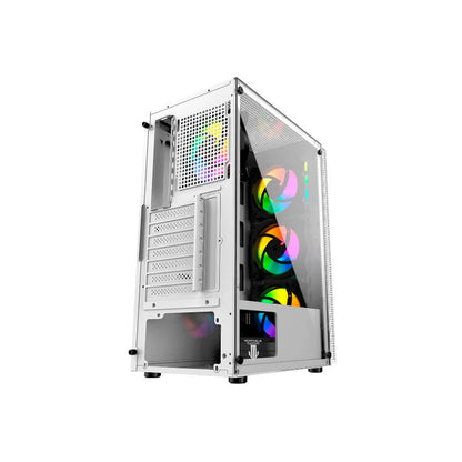 Gabinete Gamer Morpheus 8010-W White incluye 4 Fan Rgb